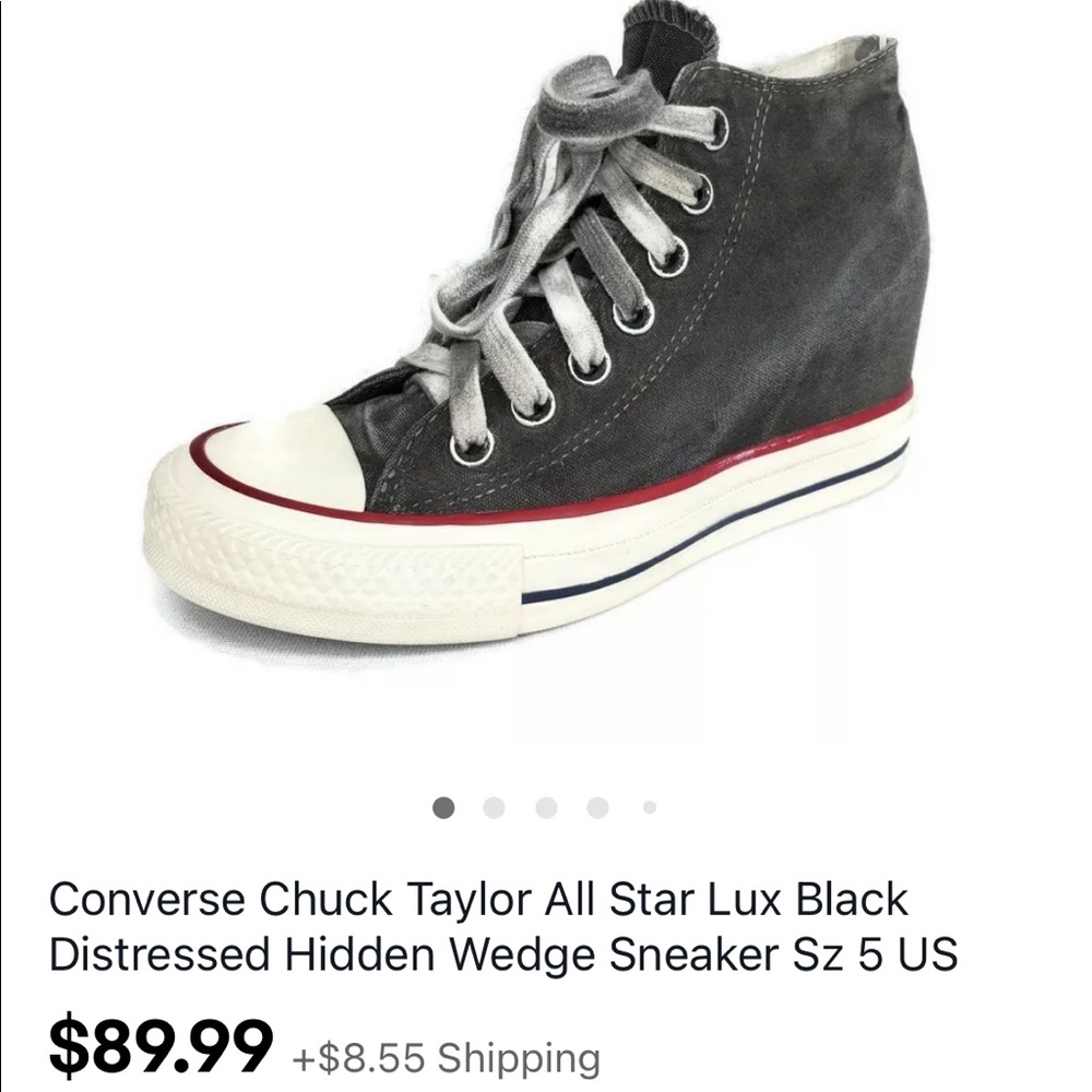 CONVERSE CHUCK TAYLOR DISTRESSED WEDGE SNEAKER**6